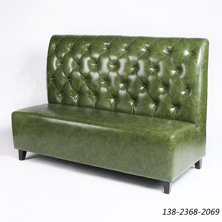 甜品店沙發(fā)，皮革卡座沙