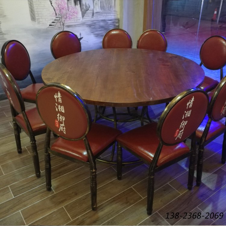 湘菜館餐桌椅，包房做舊